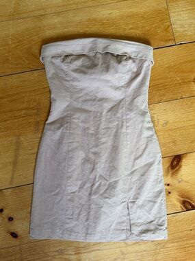 Mable Anthropologie Strapless Cotton Mini Dress